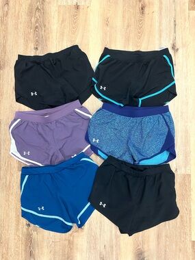 6-Pack - Under Armour Women's Fly By 2.0 Shorts - Size Small